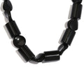 Karis Black Agate and Black Obsidian 139.00 ctw Necklace 20 Inches in Platinum Bond - Sticky add to cart bar