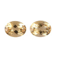 Premium Brazilian Citrine Set of 2 (Oval 9x7 mm) 3.18 ctw Loose Gemstone - Sticky add to cart bar