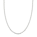 4.15mm Filk Chain Necklace in 14K White Gold 9.45 Grams 24 Inches - Sticky add to cart bar