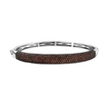 Karis Mozambique Garnet 3.65 ctw Bangle Bracelet in Platinum Bond (6.50 In) - Sticky add to cart bar