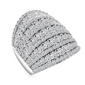 Deal of The Month 10K White Gold Luxuriant Lab Grown Diamond (VS1-G) Ring (Size 10.0) (7.75 g) 4.00 ctw - Sticky add to cart bar