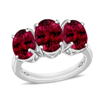 Ouro Fino Rubellite 3 Stone Ring