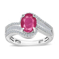 Mozambique Ruby and Diamond Bypass Ring - Sticky add to cart bar