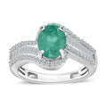Kagem Zambian Emerald and Diamond Bypass Ring - Sticky add to cart bar