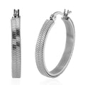 Snake Chain Hoop Earrings in ION Plated YG Stainless Steel - Sticky add to cart bar