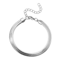 Snake Chain Bracelet in Stainless Steel (7-9In)