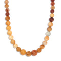 Honey Quartz and Jasper 359.00 ctw Beaded Necklace in Platinum Bond 20 Inches - Sticky add to cart bar