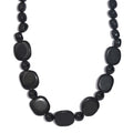 Black Agate 415.00 ctw Necklace in Platinum Bond 20 Inches - Sticky add to cart bar