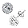 Luxuriant Lab Grown Diamond G-H SI 0.50 ctw Earrings in Platinum Over Sterling Silver - Sticky add to cart bar
