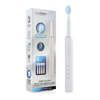 Total Vision Sonic Electric Toothbrush with 5 Replaceable Brush Heads -Blue