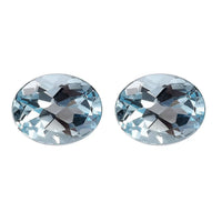 Premium Sky Blue Topaz Assorted Box (Ovl 9x7 mm) 3.41 ctw Loose Gemstone