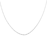 Diamond-Cut Tank Chain in 950 Platinum 20 Inches 1.9 Grams