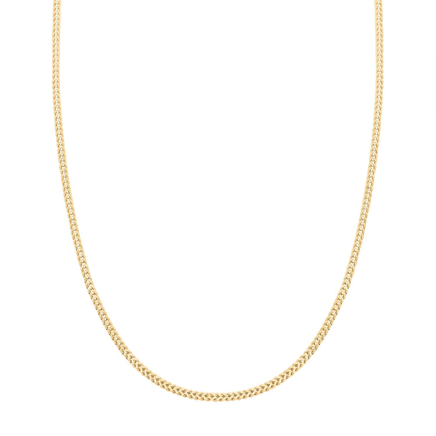 14K Yellow Gold  Necklace (Size - 18),  Gold Wt. 2.26 g