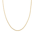 1.10mm Triple Spiga Wheat Chain Necklace in 14K Yellow Gold 18 Inches 1.70 Grams - Sticky add to cart bar
