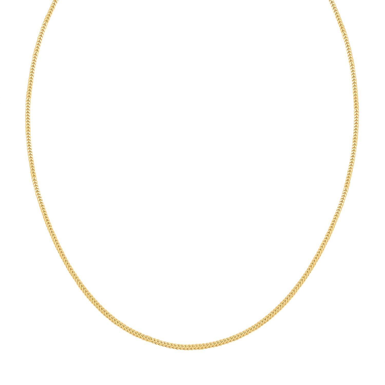 1.30mm Franco Necklace in 14K Yellow Gold 20 Inches 2.35 Grams