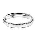 Hammer Texture Bangle Bracelet in Sterling Silver (7.00 In) 24 Grams - Sticky add to cart bar