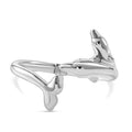 Sterling Silver Dolphin Bangle Bracelet (7.25 In) 22 Grams - Sticky add to cart bar