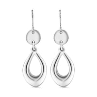 Ethereal Teardrop Earrings in Sterling Silver 9.22 Grams