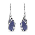 D'Joy Artisan Crafted Rough Cut Tanzanite 10.40 ctw Fancy Earrings in Sterling Silver - Sticky add to cart bar