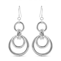 Sterling Silver Dangle Earrings 13 Grams