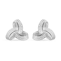 Sterling Silver Love Knot Earrings 2.55 Grams