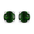 Chrome Diopside Stud Earrings in Rhodium Over Sterling Silver 1.10 ctw - Sticky add to cart bar