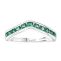 Simulated Diamond Wishbone Ring in Sterling Silver (Size 10.0) 1.15 ctw - Sticky add to cart bar