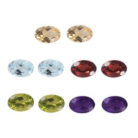 Premium Multi Gemstone Set of 10 (Ovl 6x4 mm) 4.21 ctw