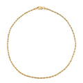 Rope Anklet in 14K Yellow Gold 10 Inches 1.0 Grams - Sticky add to cart bar