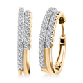 10K Yellow Gold Diamond (I2-I3) Hoop Earrings (4.79 g) 1.50 ctw - Sticky add to cart bar