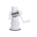 3-in-1 Safe and convenient Vegetable Chopper with 3 Drum Blades - White - Sticky add to cart bar