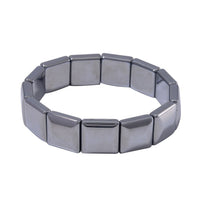 Terahertz 240.00 ctw Square Block Stretch Men's Bracelet (8-8.5In)