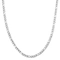 6mm Figaro Chain Necklace in Stainless Steel 28 Inches - Sticky add to cart bar