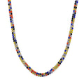 Multi Color Austrian Crystal Necklace 18-20 Inches in Stainless Steel - Sticky add to cart bar
