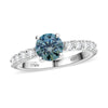Blue Moissanite