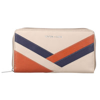 UNION CODE  RFID Protected 100% Genuine Leather Women's Wallet - Beige