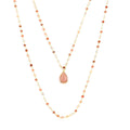Black Onyx and Multi-Tourmaline Double Layer Necklace 30 Inches in 14K Yellow Gold Over Sterling Silver 12.5 Grams 29.40 ctw - Sticky add to cart bar