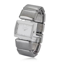 Terahertz 30x20mm Block Japanese Movement Stretch Bracelet Watch 430.00 ctw