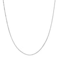 Oval Link Chain in Rhodium Over Sterling Silver 1.42 Grams 18 Inches - Sticky add to cart bar