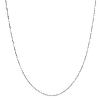Oval Link Chain in Rhodium Over Sterling Silver 1.42 Grams 18 Inches