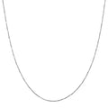Box Chain in Rhodium Over Sterling Silver 1.31 Grams 18 Inches - Sticky add to cart bar
