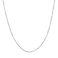 Station Chain in Rhodium Over Sterling Silver 1.93 Grams 20 Inches - Sticky add to cart bar