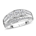 Moissanite Ring in 18K Vermeil YG Over Sterling Silver (Size 10.0) 1.65 ctw - Sticky add to cart bar