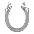 Multi Layer Snake Chain Bracelet in Stainless Steel (8.00 In) - Sticky add to cart bar