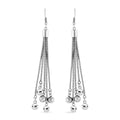 Multi Layer Snake Chain Dangle Earrings in Stainless Steel - Sticky add to cart bar