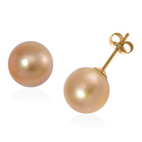 Luxoro South Sea Golden Cultured Pearl Stud Earrings in 14K Yellow Gold