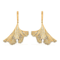 Clarte Gilded Collection Moissanite 0.90 ctw Earrings in Vermeil Yellow Gold Over Sterling Silver