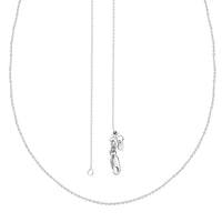 Cable Chain Adjustable Necklace in Sterling Silver 2.60 Grams 24 Inches