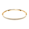 14K Yellow Gold Over Sterling Silver Bangle Bracelet (7.00 In) 4.70 Grams - Sticky add to cart bar