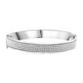 Sterling Silver Horizon Bangle Bracelet (7.00 In) 19.50 Grams - Sticky add to cart bar